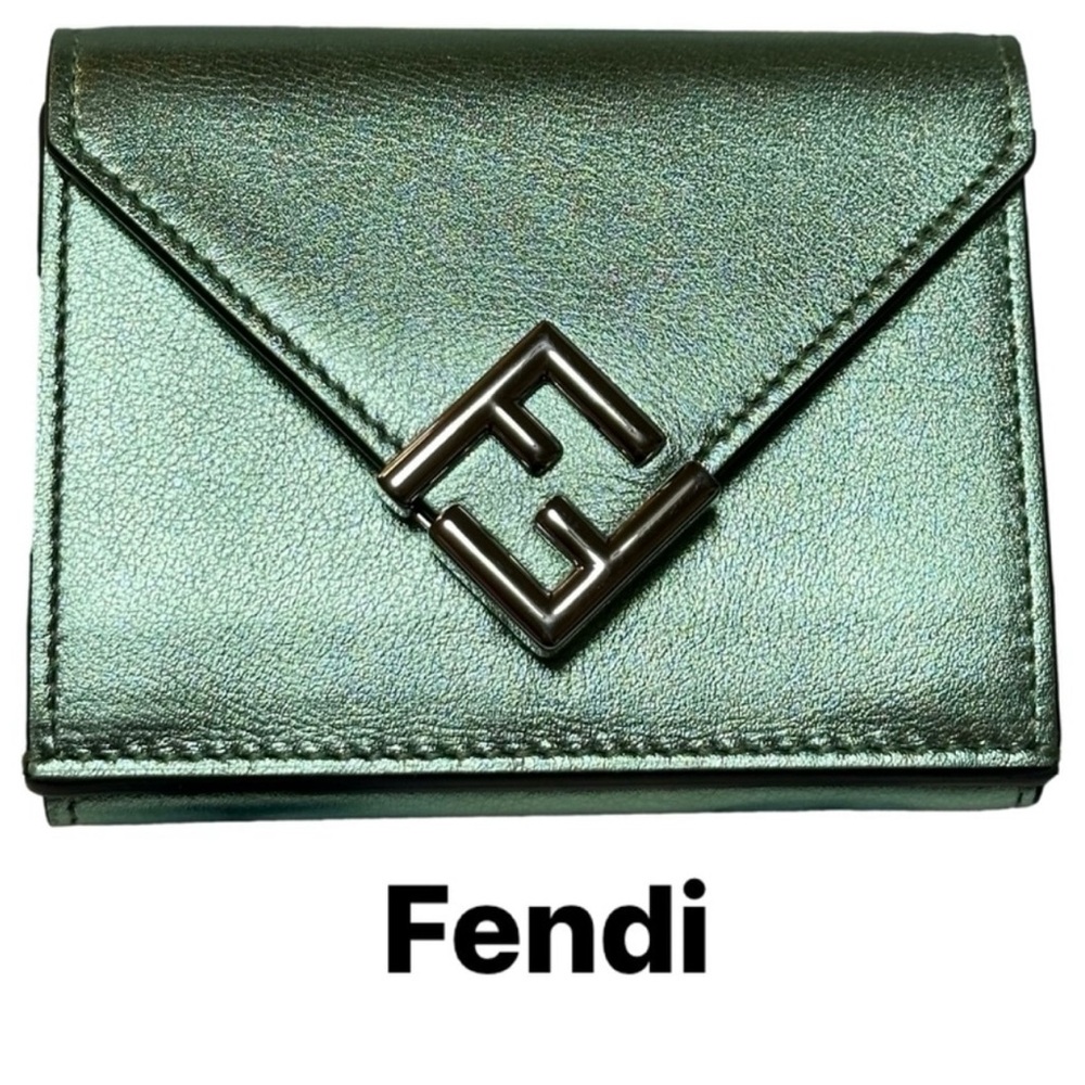 Fendi FF Diamond Iridescent Wallet